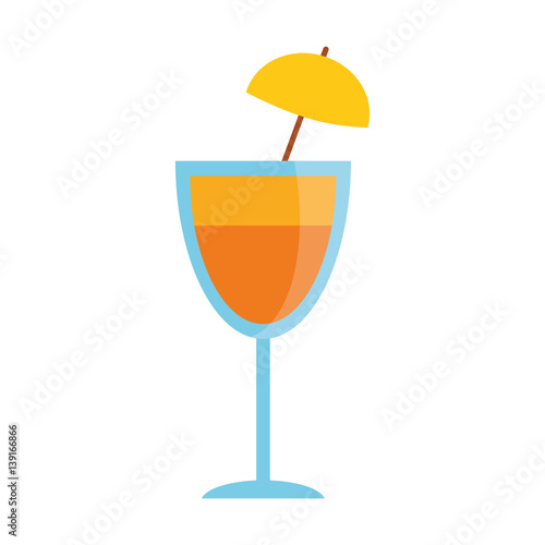 "cocktail cup umbrella drink vector illustration eps 10" Stock image