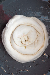 Making of Homemade cheese Pie or other kind of pastry appetizer