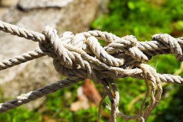 rope is tied 