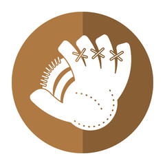 baseball glove sport shadow vector illustration eps 10