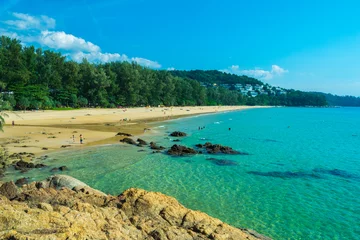 Foto op Canvas sea view beach sand in phuket island rhailand © BUDDEE
