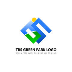 The Blue Sky and Sun in the Green Park Logo