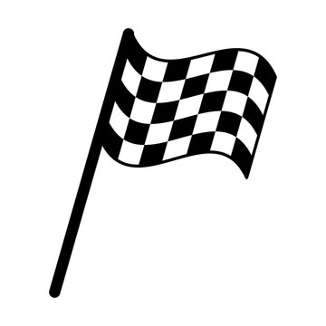 flag start racing pictogram vector illustration eps 10