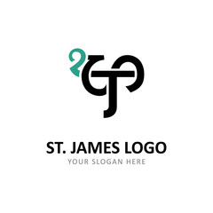 Initial Letter S T James Hotel Logo