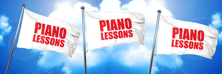 piano lessons, 3D rendering, triple flags