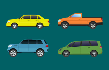 Car vehicle transport type design travel race model sign technology style and generic automobile contemporary kid toy flat vector illustration isolated icon.