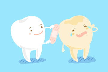tooth take ok bandage