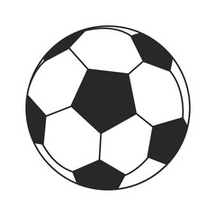 football ball sport play thin line vector illustration eps 0