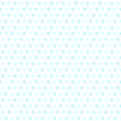 Cyan star pattern. Seamless vector