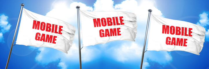 mobile game, 3D rendering, triple flags