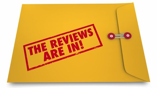 The Reviews Are In Feedback Opinions Comments Envelope 3d Animation
