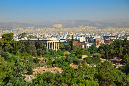 View on Athens from Acropolis