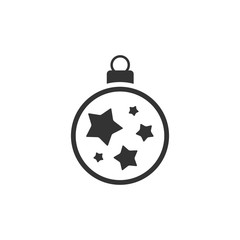 Obraz premium BW Icons - Christmas ball