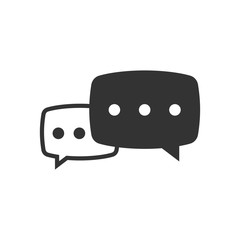 BW icon - Chat sign