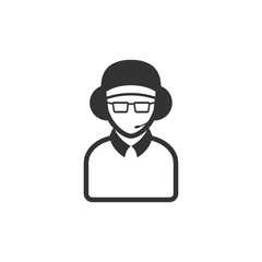 BW Icons - Man headphone