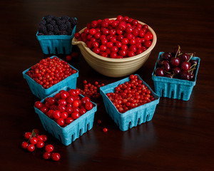 Cherries, berries and currants for canning