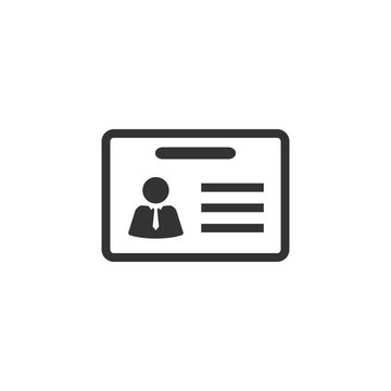 recommend clip art: BW icon - ID Card