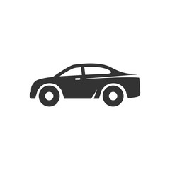 Fototapeta premium BW Icons - Car sedan