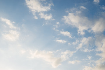 Clouds in the blue sky