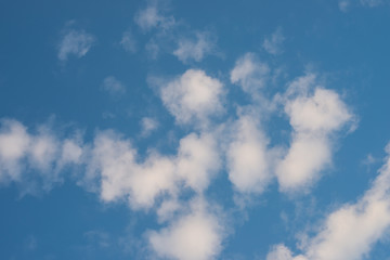Clouds in the blue sky
