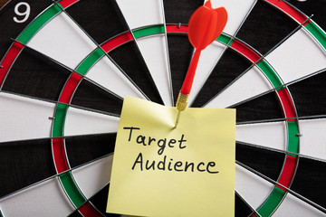 Aim On A Target Audience Concept