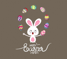easter bunny playful cute eggs fun humor