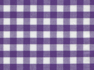 texture of cotton check fabric for background.