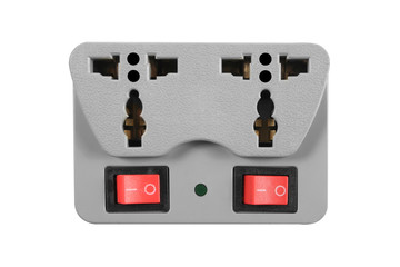 plug adapters isolated on white background