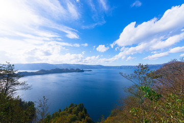 Fototapeta na wymiar Lake Towada,in Towada-Hachimantai National Park,Aomori,Japan