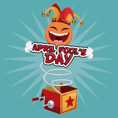 april fools day amusing celebration vector illustration eps 10