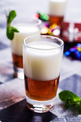 Two layer of liquid