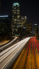 Fototapeta premium night life, city light, down town California