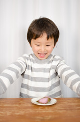 子供 桜餅 いただきます