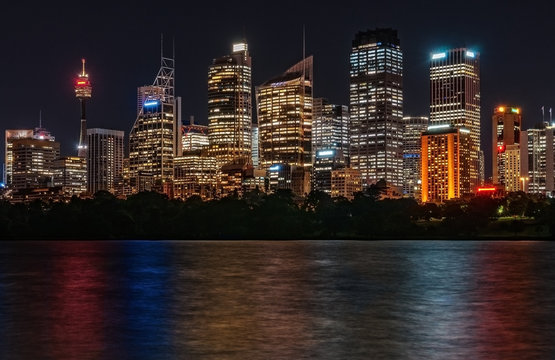 Sydney City Skyline by Night