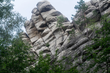 The mountain rock.