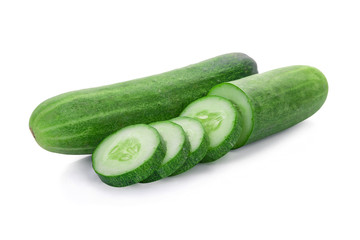 Cucumber isolated on white background