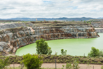 Open cut gold mine, Ravenswood, Queensland, Australia