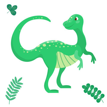 Cartoon dinosaur vector illustration seamless patern monster animal dino prehistoric character reptile predator jurassic comic fantasy dragon