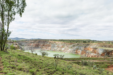 Open cut gold mine, Ravenswood, Queensland, Australia