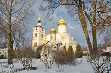 Cathedral of Boris and Gleb and chapel of the Holy spirit in Borisoglebsky monastery, Dmitrov, Moscow region, Russia