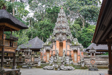 Old temple in Ubud Monkey Forest, Bali island, Indonesia