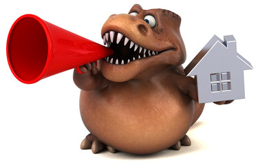 Fun Trex - 3D Illustration © Julien Tromeur