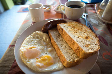 Sunny Side Up Eggs & Toast