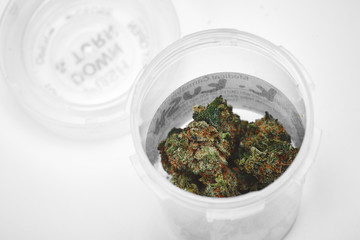 Close up of medical marijuana buds