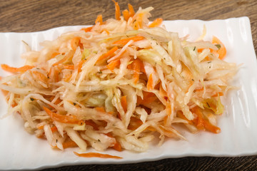 Raw pickled cabbage