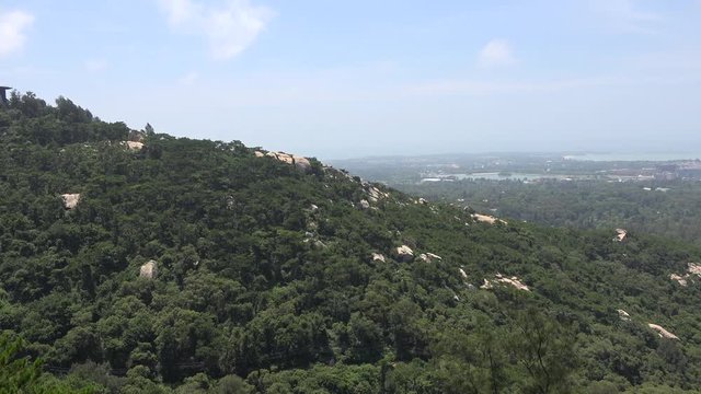 Views of Mount Taiwu, Kinmen, Taiwan. The highest mountain on Kinmen, Mount Taiwu rises a colossal 262m above sea level. A road takes you about halfway up to a shrine and a soldiers' cemetery. 4K