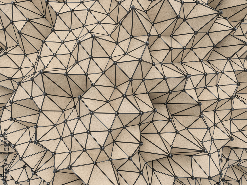 Poster abstract colorfull geometrical background .futuristic technology style. 3d rendering