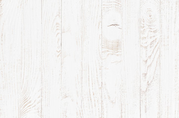 Naklejka premium white wood texture background, wooden table top view