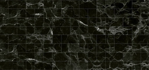 Black tiles marble textures background.  detailed structure of marble in natural patterned for background and design.