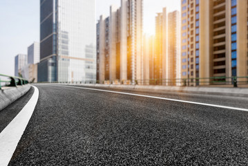 Traffic road in downtown of Shenzhen,China.